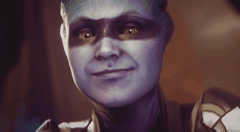 Illustration for article titled None Of Us Will Ever Be As Perfectly Happy As Mass Effect Andromeda's Smiling Asari